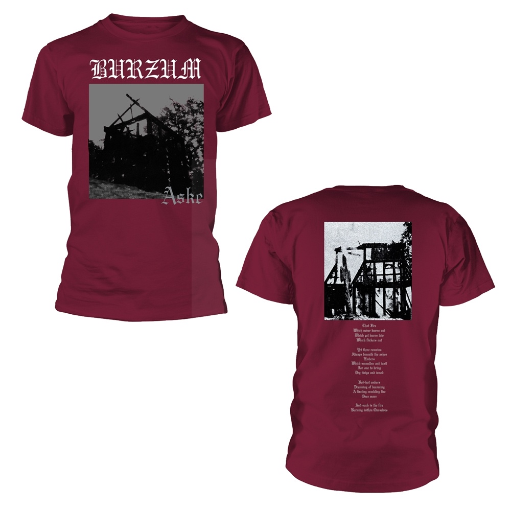 Burzum Aske (Maroon) T Shirt