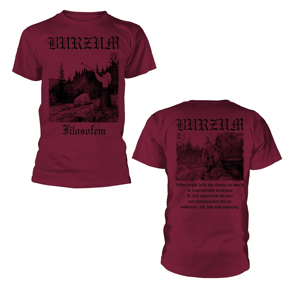 Burzum Filosofem 3 (Maroon) T Shirt