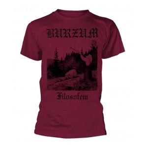 Burzum Filosofem Black Print (Maroon) T-Shirt
